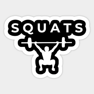 Squat workout Sticker